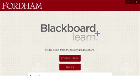 blackboard login fordham university